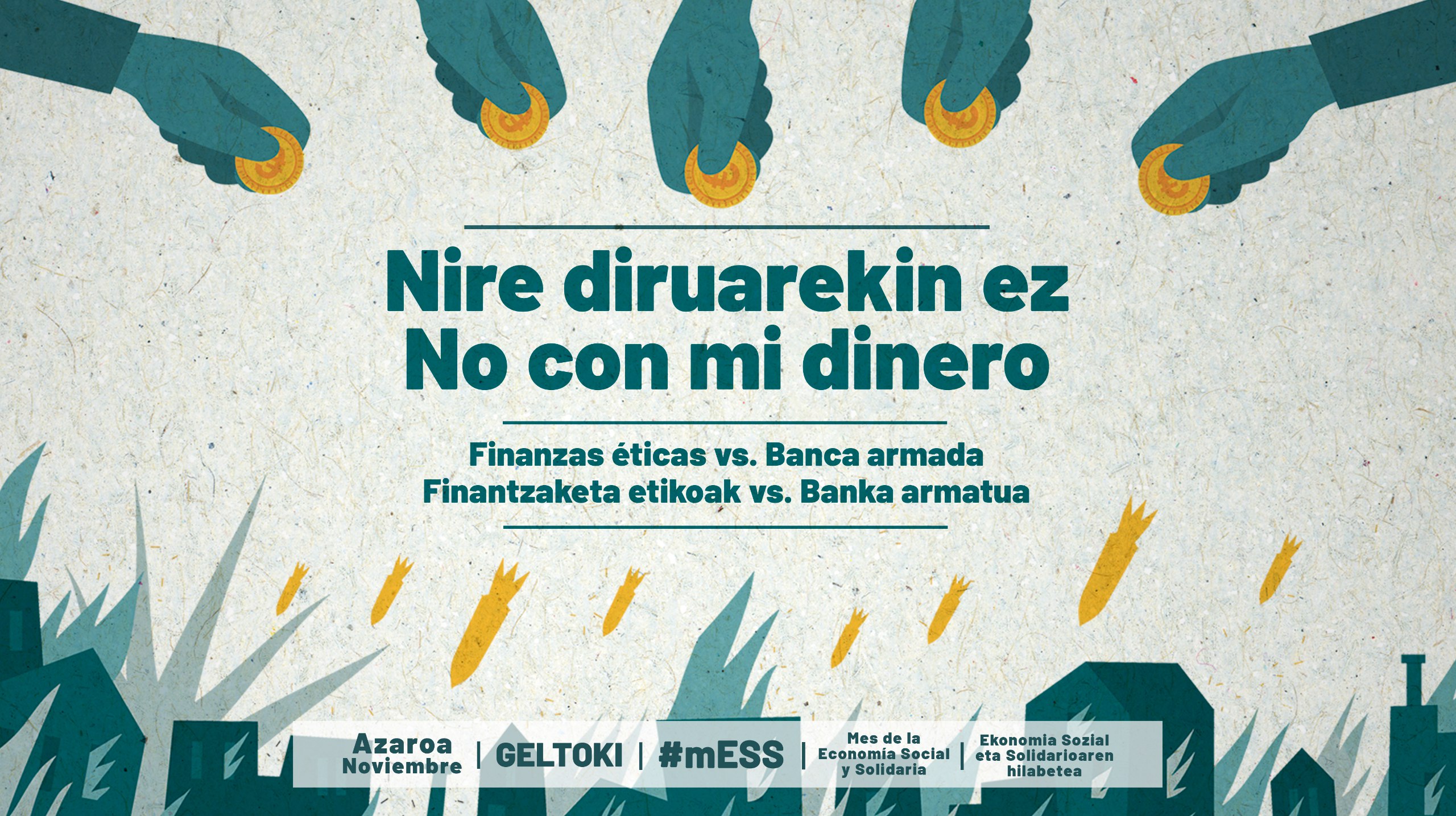 El mes de la Economía Social y Solidaria llega en noviembre a Geltoki con las finanzas éticas como protagonistas