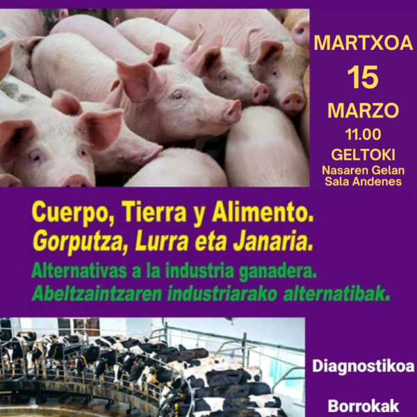 Jornada de debate y reflexión sobre las macrogranjas y la soberanía alimentaria