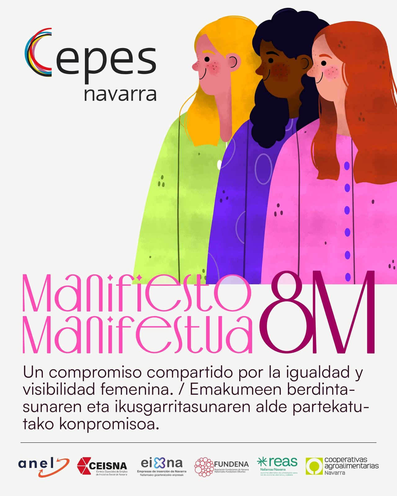 Manifiesto 8M: un compromiso compartido por la igualdad y visibilidad femenina